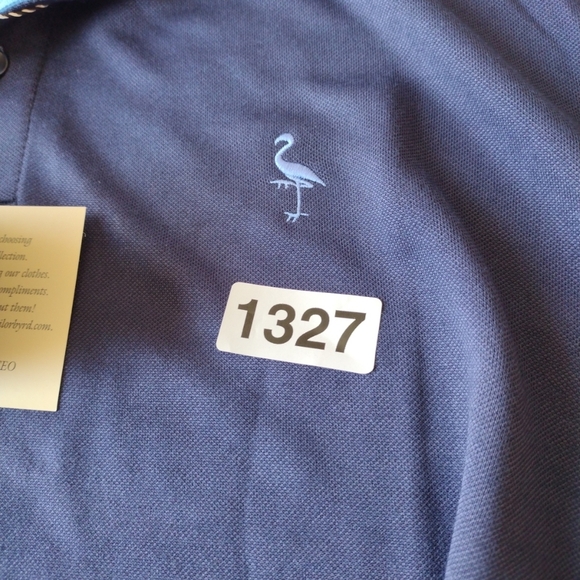 Tailorbyrd Golf Polo Shirt Men M Blue Short‎ Sleeve Casual Sporty Logo Vacations - Picture 9 of 9